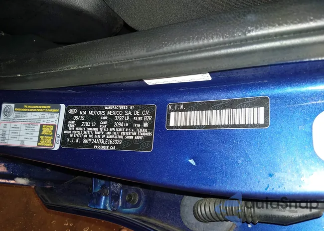 3KPF24AD3LE163329: 44449439