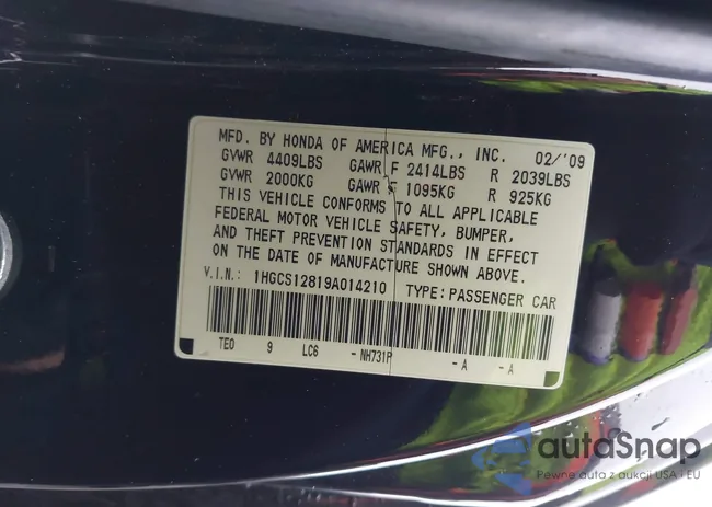 1HGCS12819A014210: 44450742