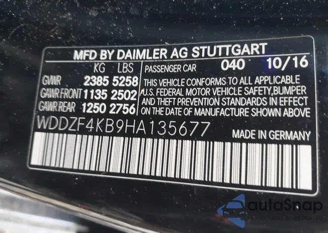 WDDZF4KB9HA135677: 44450898