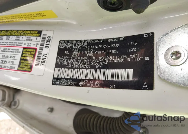 5TDYY5G1XFS057531: 44450946