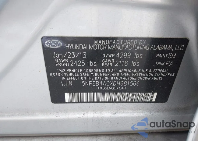 5NPEB4ACXDH681566: 44451146