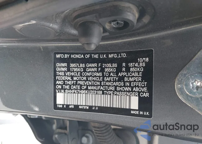 SHHFK7H96KU203168: 44451211