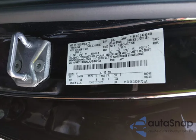 1FMCU9HD3JUB18854: 44451280