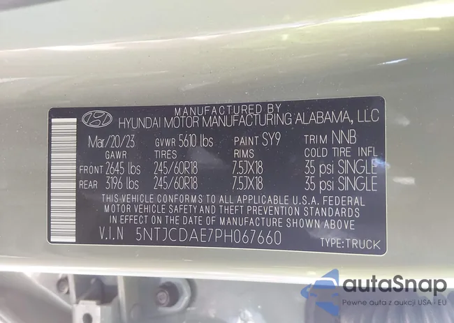 5NTJCDAE7PH067660: 44450487