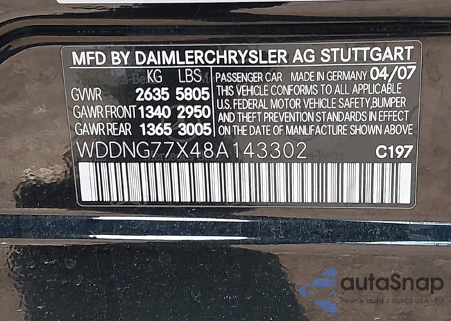 WDDNG77X48A143302: 44450575