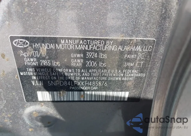 5NPD84LFXKH485576: 44450711