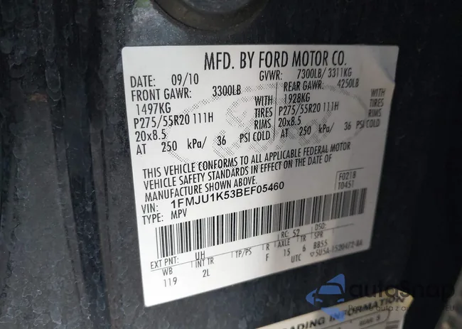 1FMJU1K53BEF05460: 44451965