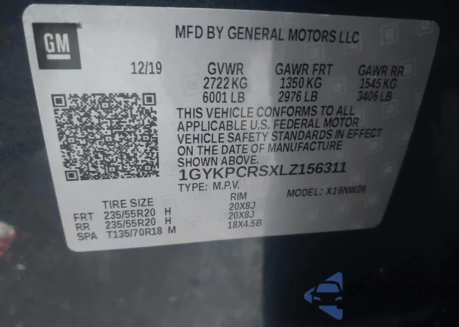 1GYKPCRSXLZ156311: 44452029