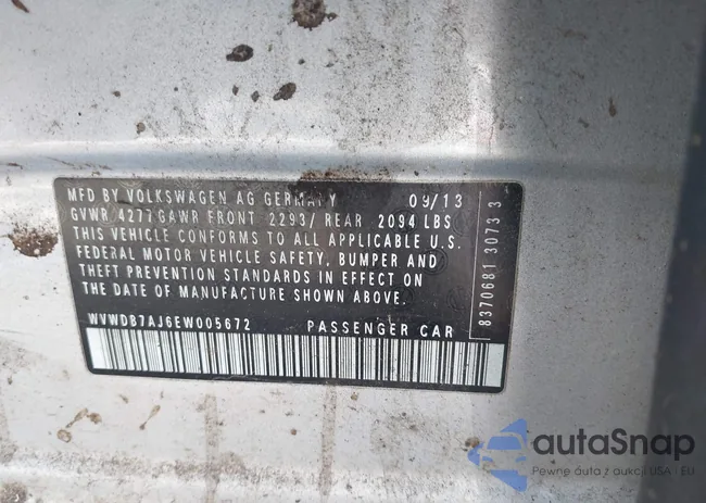 WVWDB7AJ6EW005672: 44452075