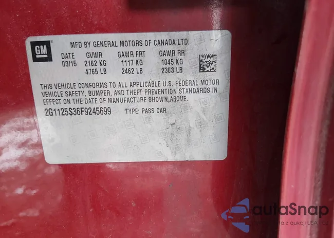 2G1125S36F9245699: 44452316