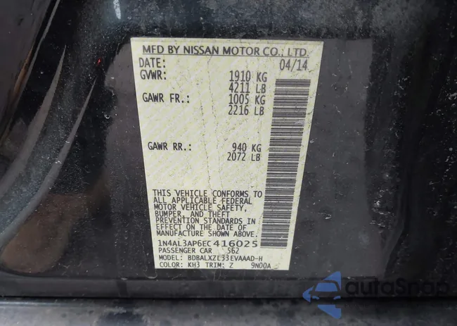 1N4AL3AP6EC416025: 44451519