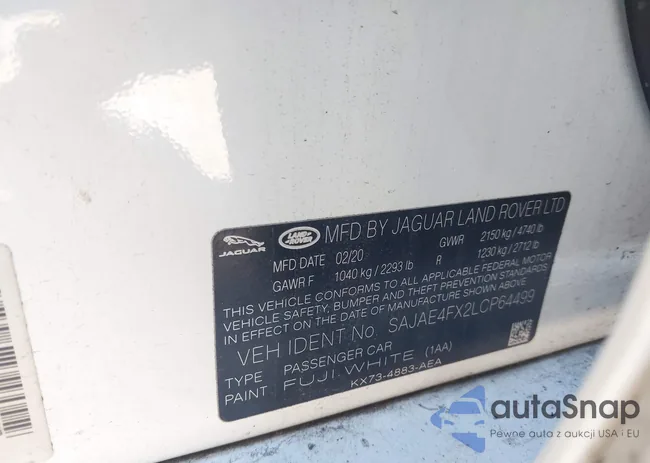 SAJAE4FX2LCP64499: 44452735