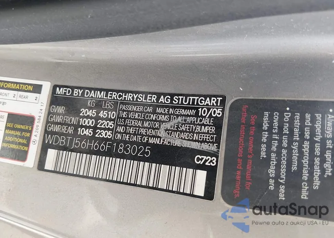 WDBTJ56H66F183025: 44452814