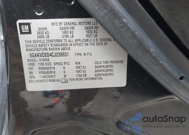 5GAKVCED4C1238831: 44452878