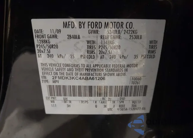 2FMDK3KC4ABA61206: 44452970