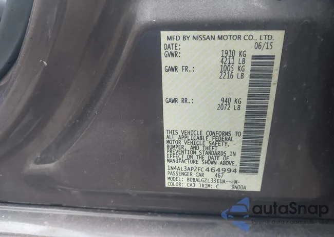 1N4AL3AP2FC464994: 44452984