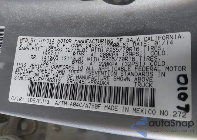 3TMLU4EN1EM146313: 44453021