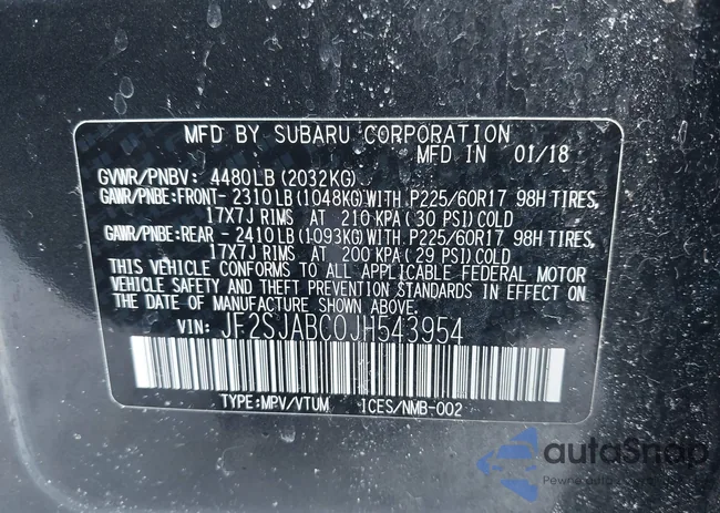 JF2SJABC0JH543954: 44453217