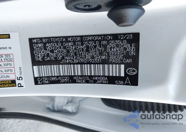 JTHP6JBH7R2192331: 44452372