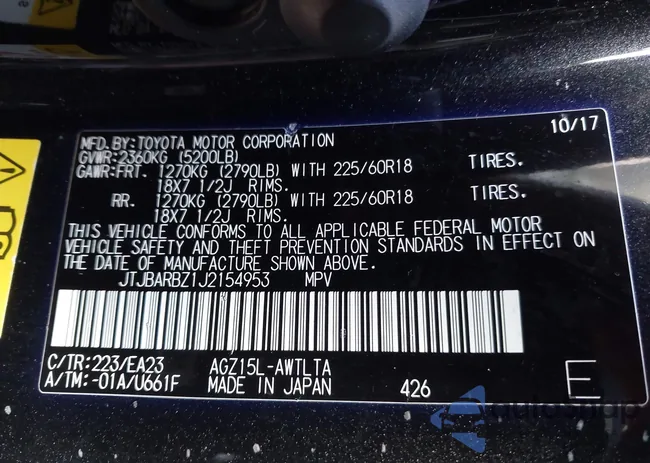 JTJBARBZ1J2154953: 44452446