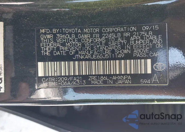 JTNKARJE6GJ511149: 44452561