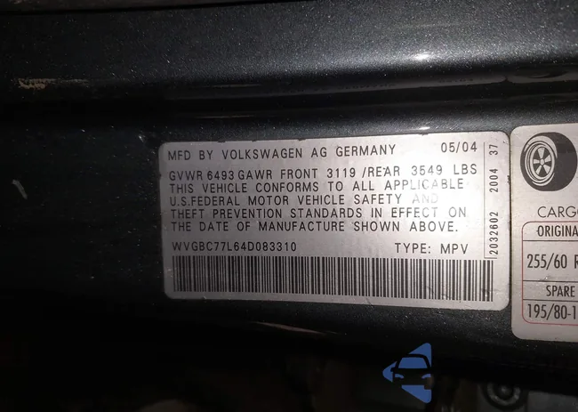 WVGBC77L64D083310: 44452641