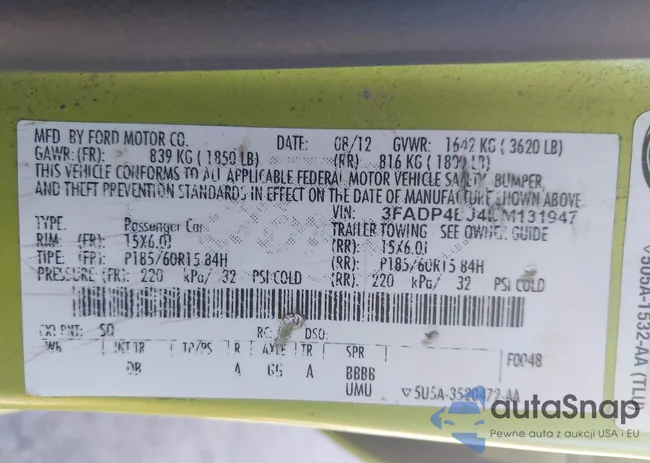 3FADP4EJ4DM131947: 44452673