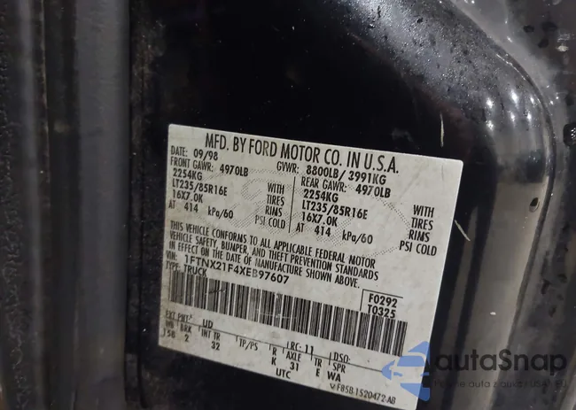 1FTNX21F4XEB97607: 44452703