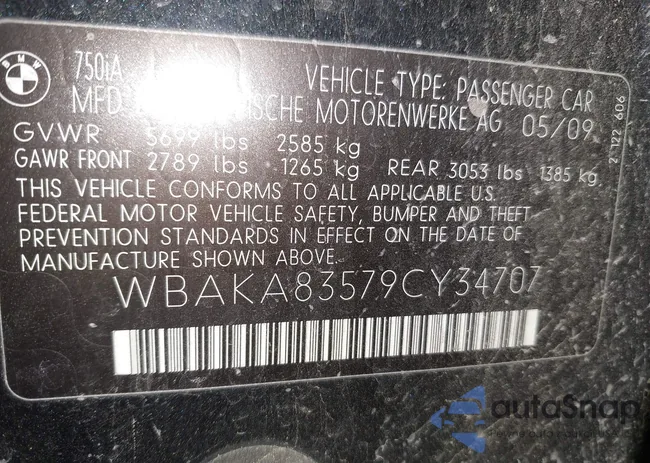 WBAKA83579CY34707: 44453806