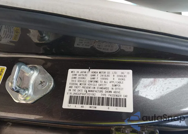 JH4CU2F60AC031062: 44454209