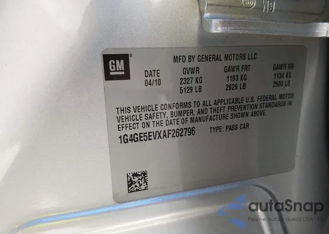 1G4GE5EVXAF262796: 44454210