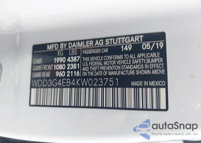 WDD3G4EB4KW023751: 44454291