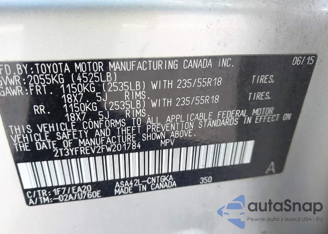 2T3YFREV2FW201784: 44453528