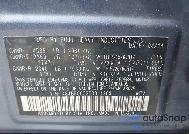 4S4BRCCC3E3314989: 44453591