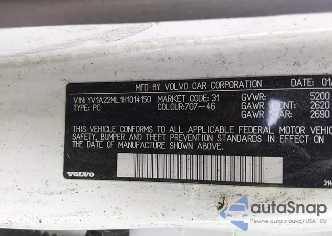 YV1A22ML1H1014150: 44453632