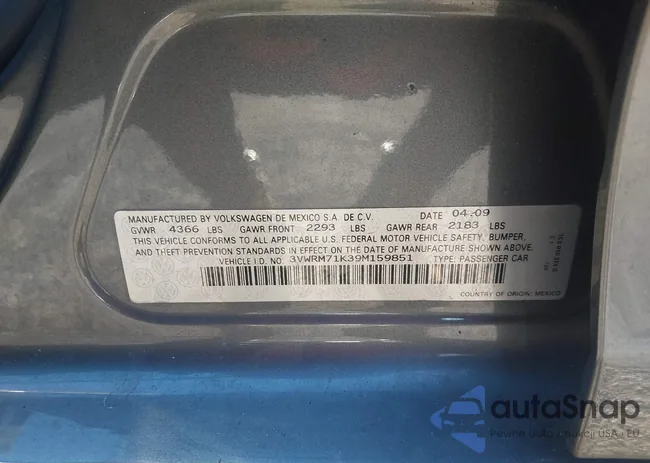 3VWRM71K39M159851: 44453694