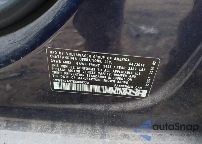 1VWBN7A37EC096773: 44454852