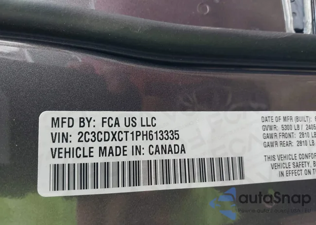 2C3CDXCT1PH613335: 44454948