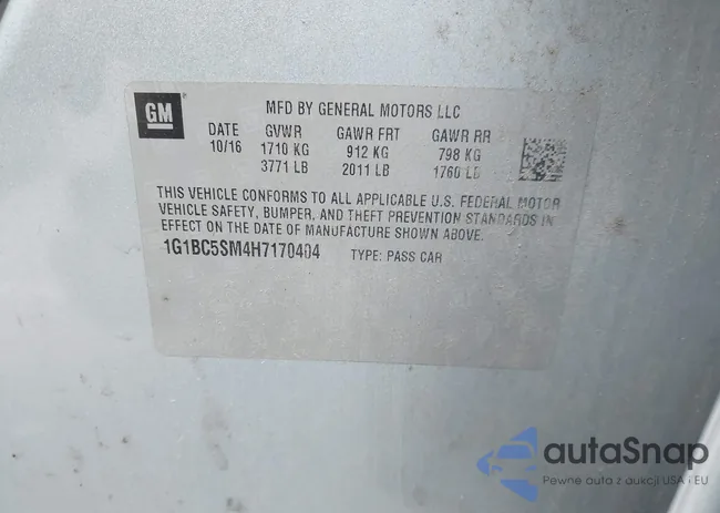 1G1BC5SM4H7170404: 44455061