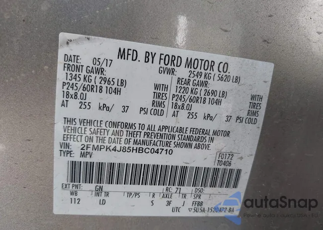 2FMPK4J85HBC04710: 44455290