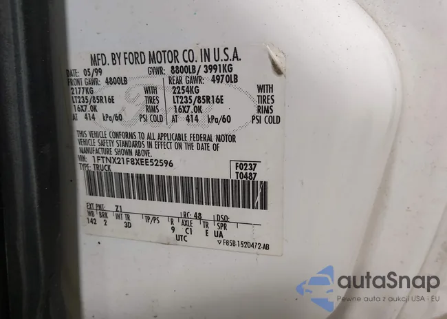 1FTNX21F8XEE52596: 44454418