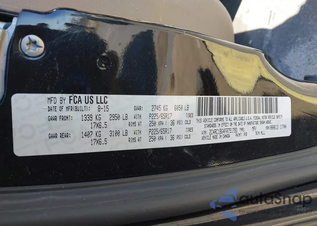 2C4RC1BG4FR751793: 44454538