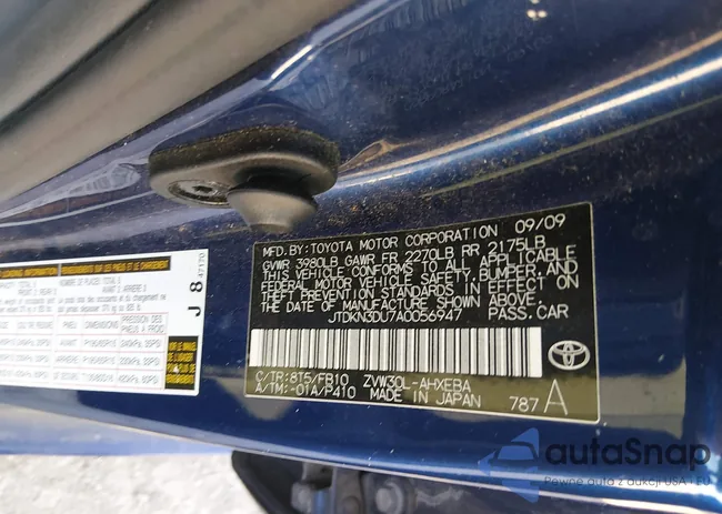 JTDKN3DU7A0056947: 44455791