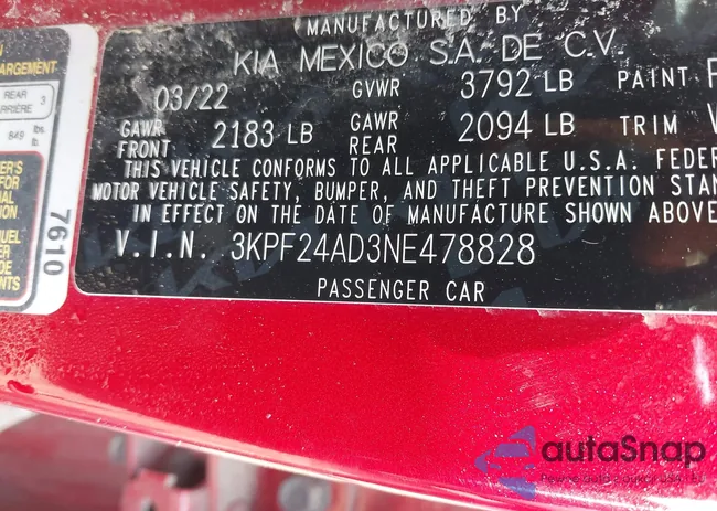 3KPF24AD3NE478828: 44455963