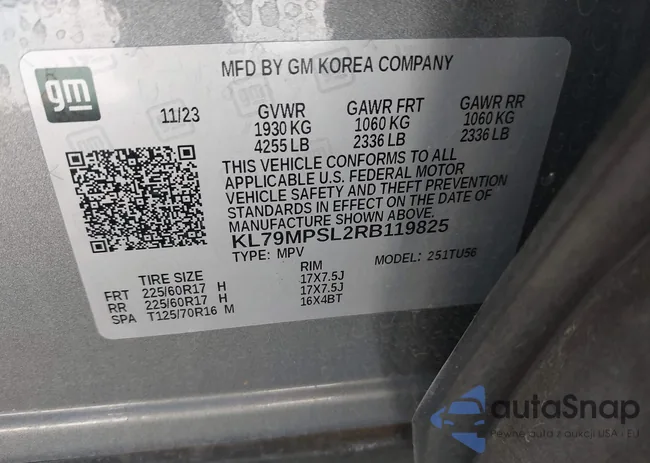 KL79MPSL2RB119825: 44455996