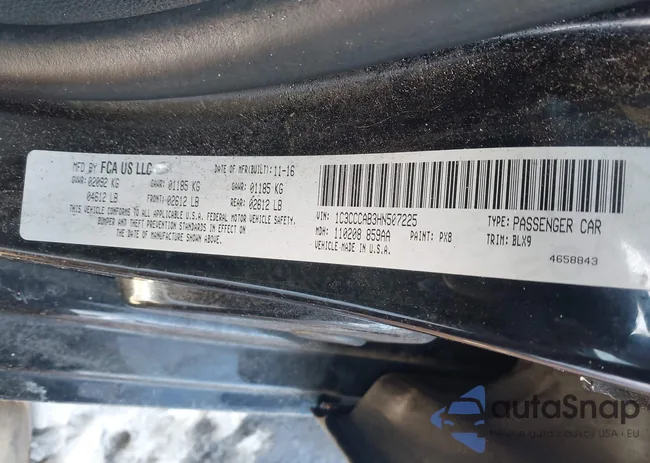 1C3CCCAB3HN507225: 44456034