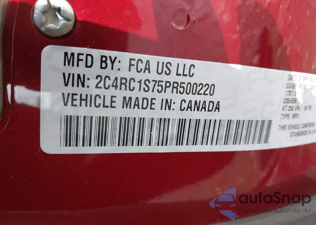 2C4RC1S75PR500220: 44456044