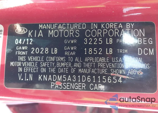 KNADM5A31D6115654: 44456085