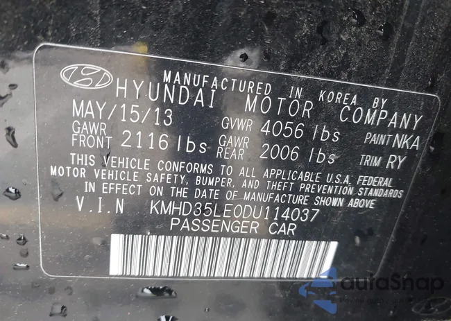 KMHD35LE0DU114037: 44456093