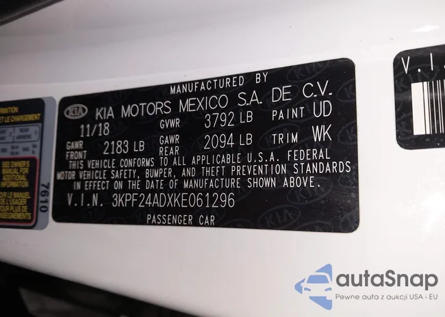 3KPF24ADXKE061296: 44456118